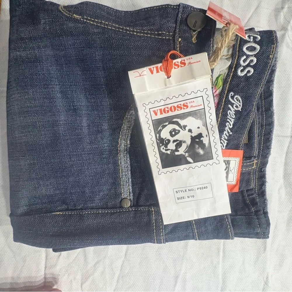 VIGOSS USA Premium Bootcut Jeans Size 9/10 NWT Y2K Dark Wash
